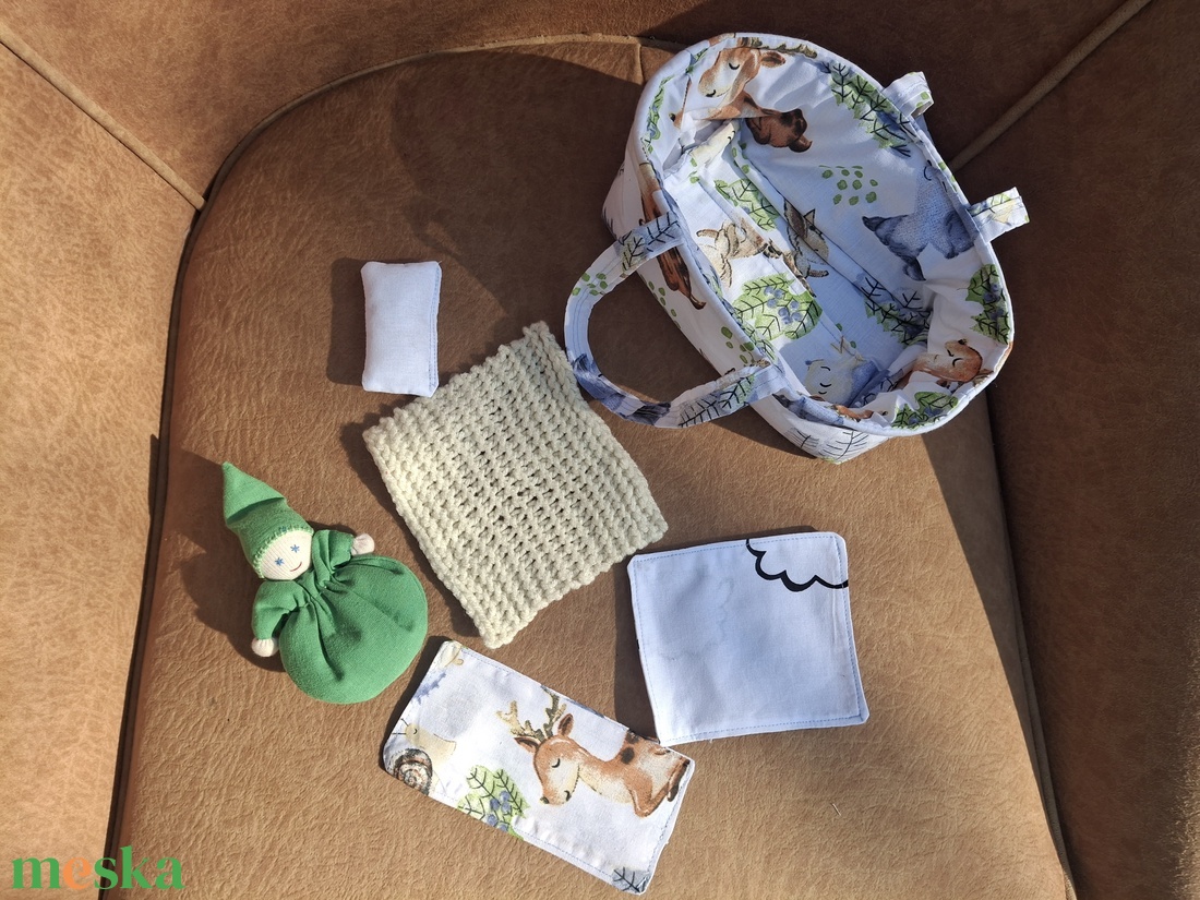 Marokbaba mózeskosárban [7] - játék & sport - baba & babaház - játékbaba, babakellék - Meska.hu