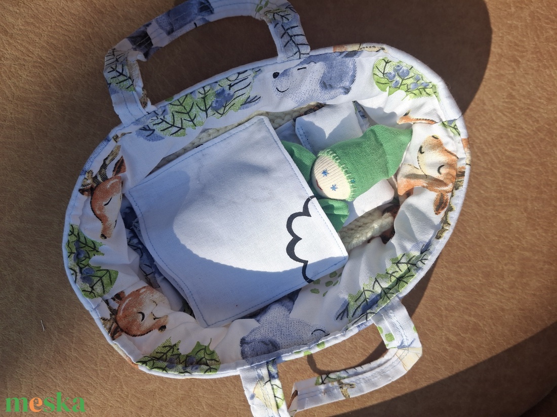 Marokbaba mózeskosárban [7] - játék & sport - baba & babaház - játékbaba, babakellék - Meska.hu