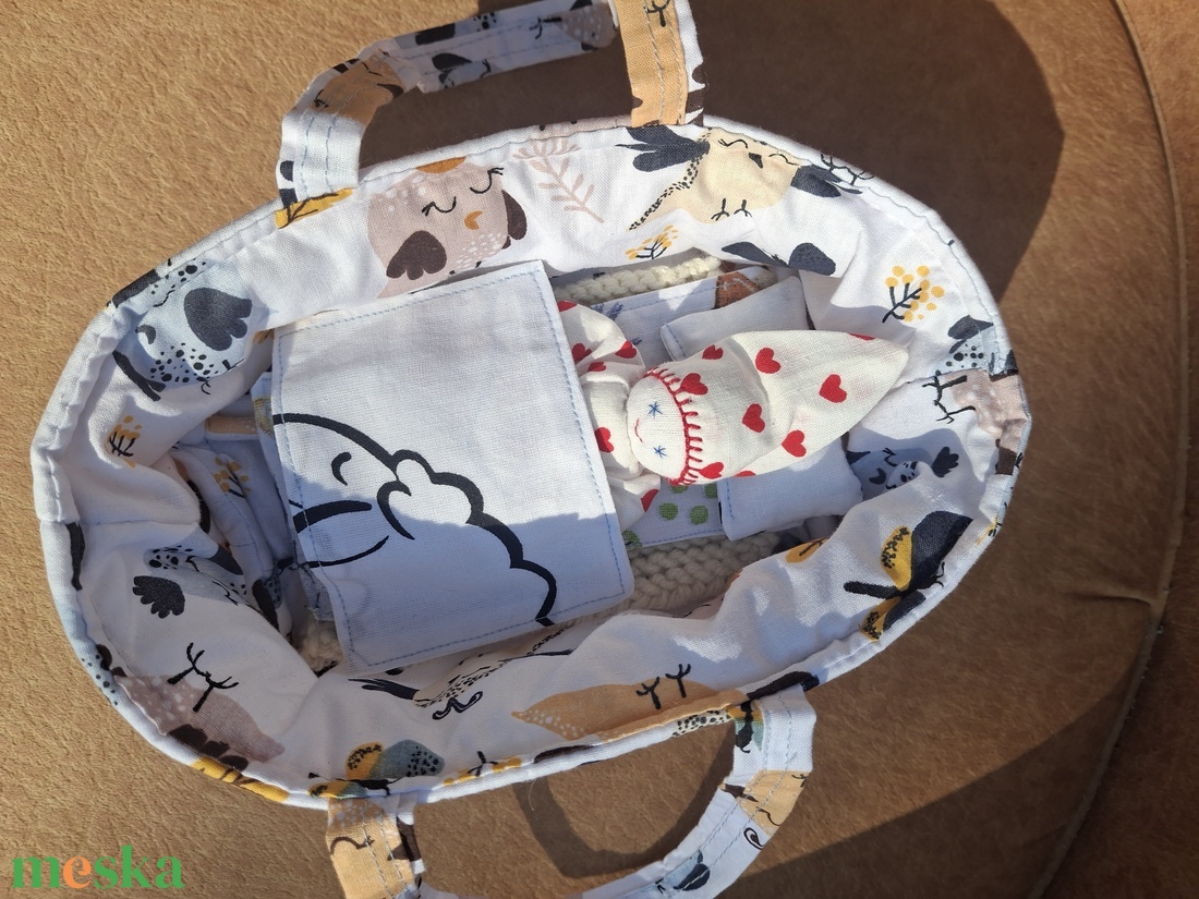 Marokbaba mózeskosárban [9] - játék & sport - baba & babaház - játékbaba, babakellék - Meska.hu