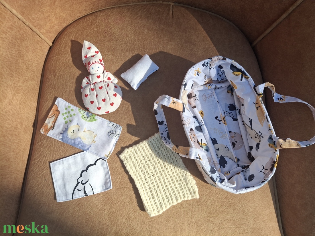 Marokbaba mózeskosárban [9] - játék & sport - baba & babaház - játékbaba, babakellék - Meska.hu