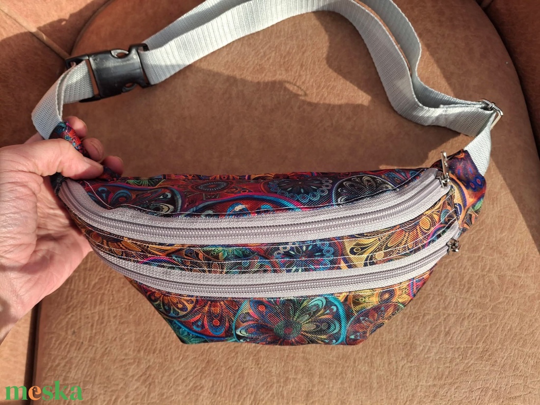 Övtáska plusz zsebbel színes - táska & tok - övtáska - Meska.hu