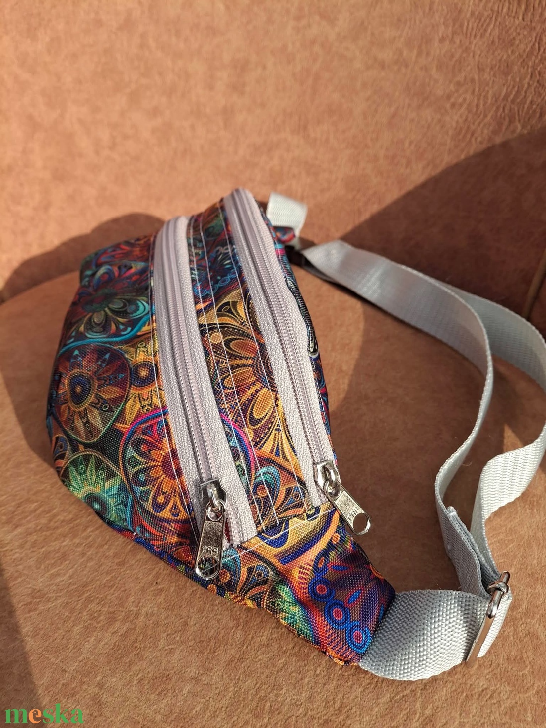 Övtáska plusz zsebbel színes - táska & tok - övtáska - Meska.hu