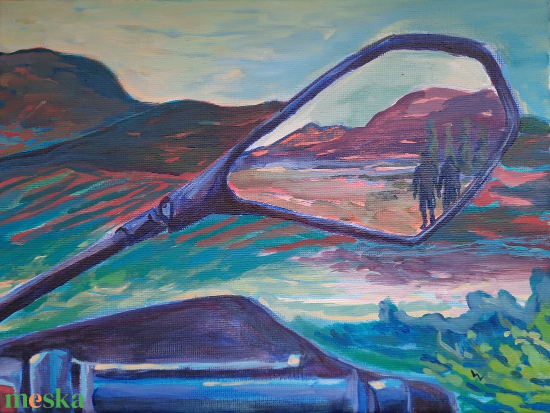 Motoros pihenő - művészet - festmény - akril - Meska.hu Motoros pihenő - művészet - festmény - akril - Meska.hu