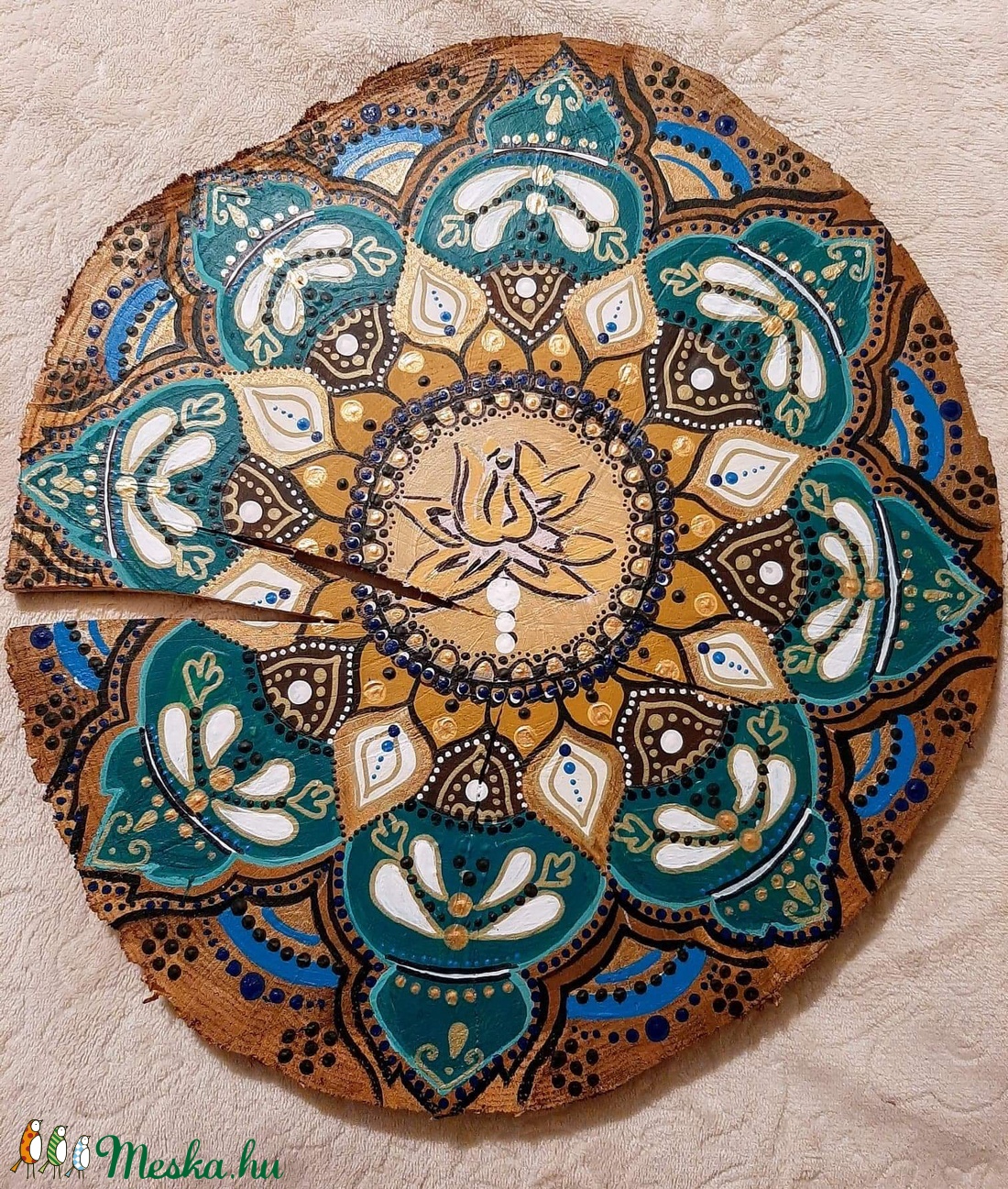 Tűrkz fakorong mandala - - Meska.hu Tűrkz fakorong mandala - - Meska.hu