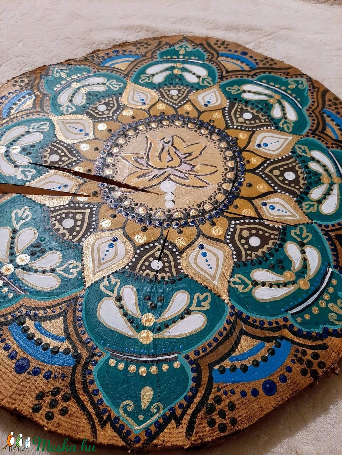 Tűrkz fakorong mandala - - Meska.hu Tűrkz fakorong mandala - - Meska.hu