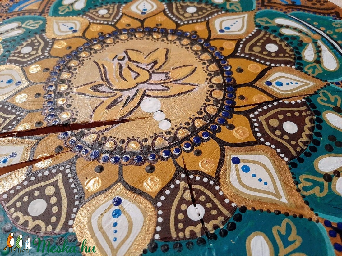 Tűrkz fakorong mandala - - Meska.hu Tűrkz fakorong mandala - - Meska.hu