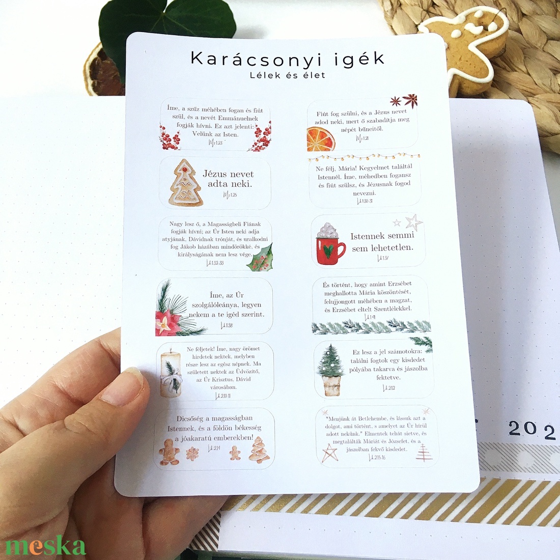Karácsonyi igék matricaív - otthon & életmód - papír, írószer - matrica, matrica csomag - Meska.hu Karácsonyi igék matricaív - otthon & életmód - papír, írószer - matrica, matrica csomag - Meska.hu