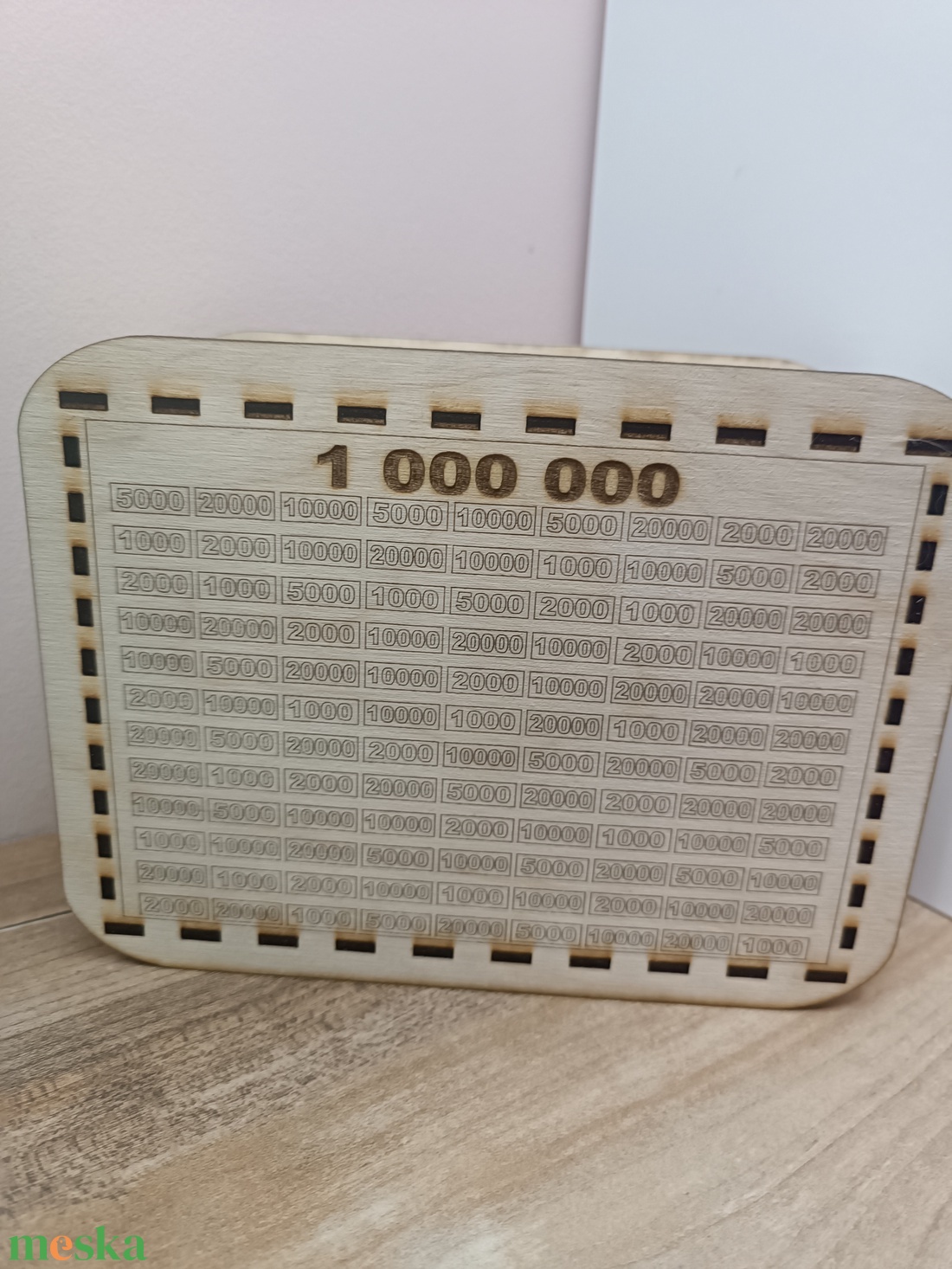 Személyre szabott fa persely � 1 millió gyűjtési cél - otthon & életmód - dekoráció - asztal és polc dekoráció - persely - Meska.hu