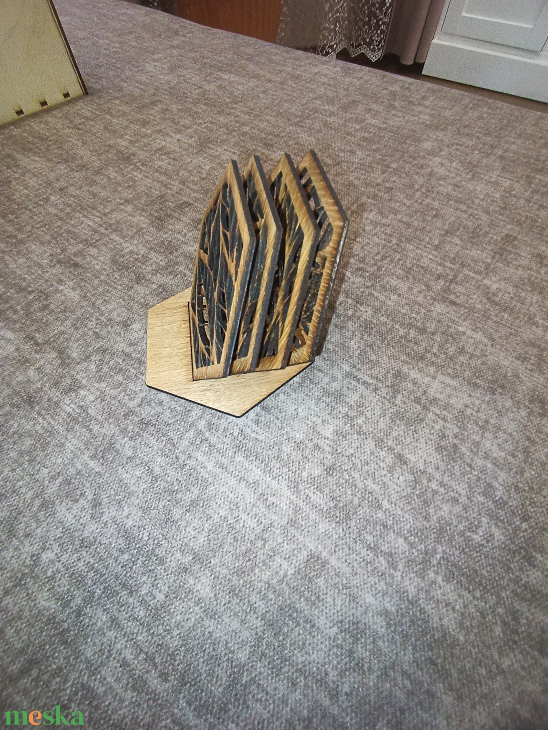 Tölgyfa pohár alátét  - otthon & életmód - konyhafelszerelés, tálalás - tálalás - tányér- és poháralátét - Meska.hu