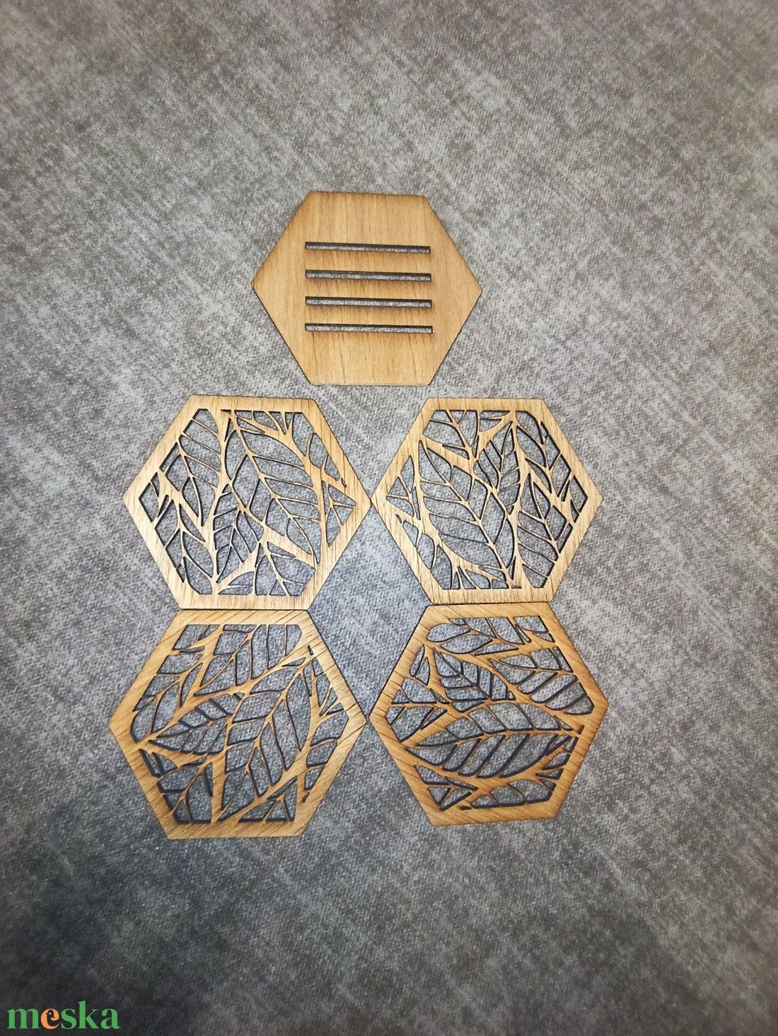 Tölgyfa pohár alátét  - otthon & életmód - konyhafelszerelés, tálalás - tálalás - tányér- és poháralátét - Meska.hu