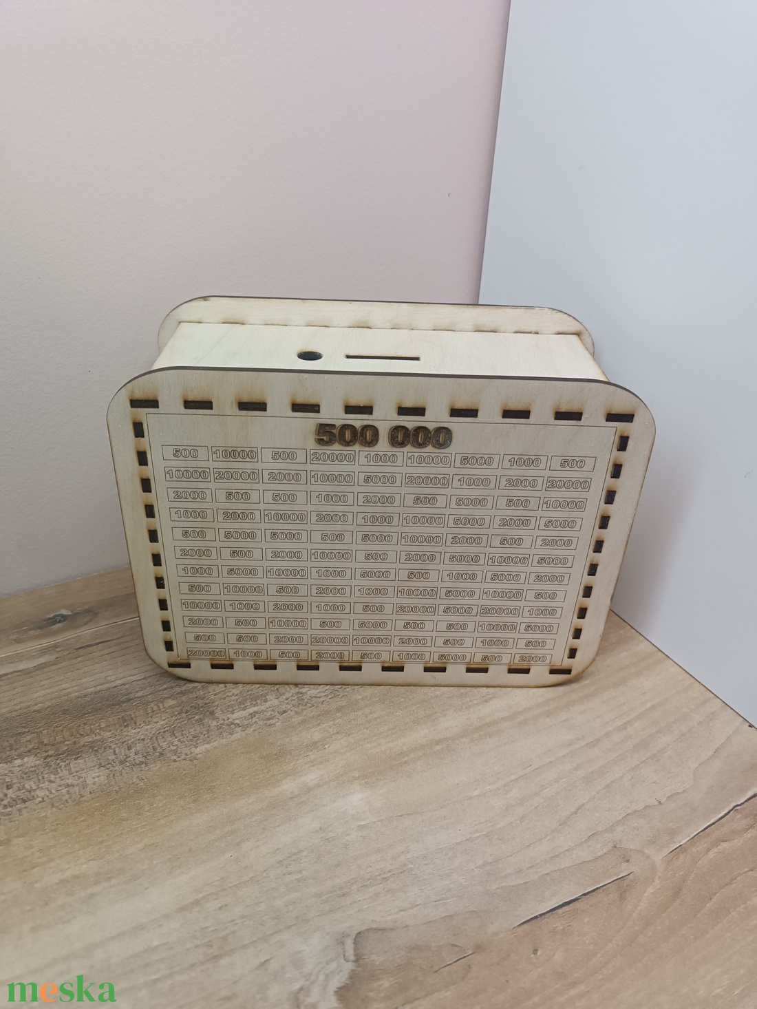 Személyre szabott fa persely �  fél millió gyűjtési cél - otthon & életmód - dekoráció - asztal és polc dekoráció - persely - Meska.hu