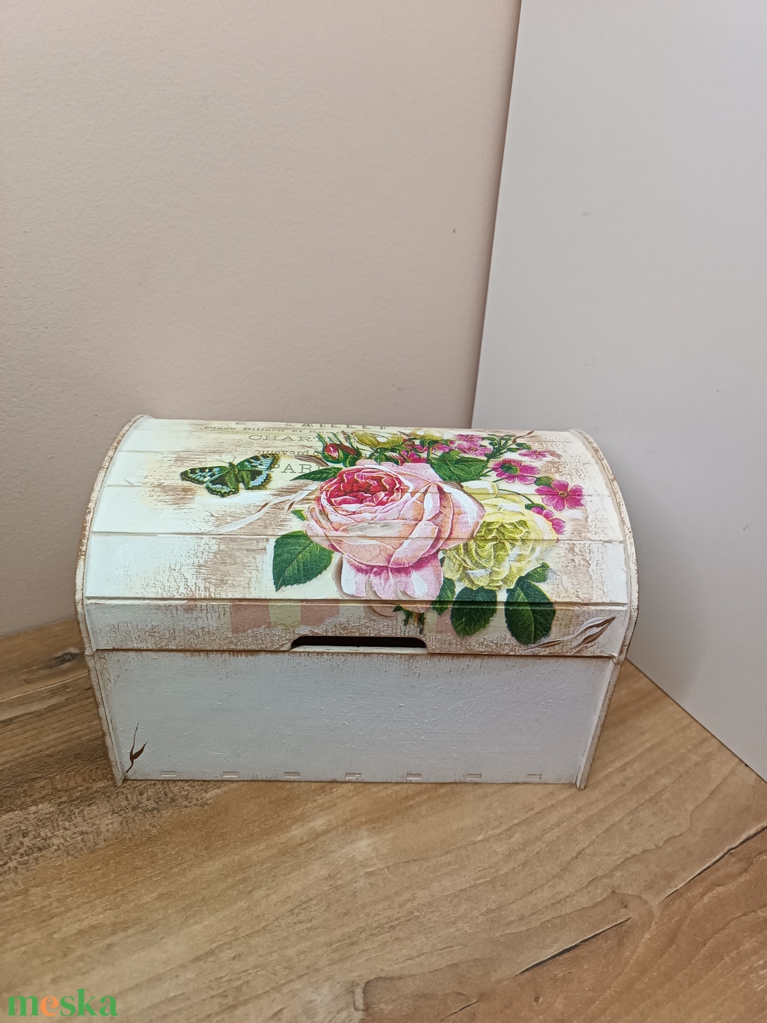 Egyedi kincses fa láda -szemelyre szabható  - otthon & életmód - tárolás & rendszerezés - láda - Meska.hu