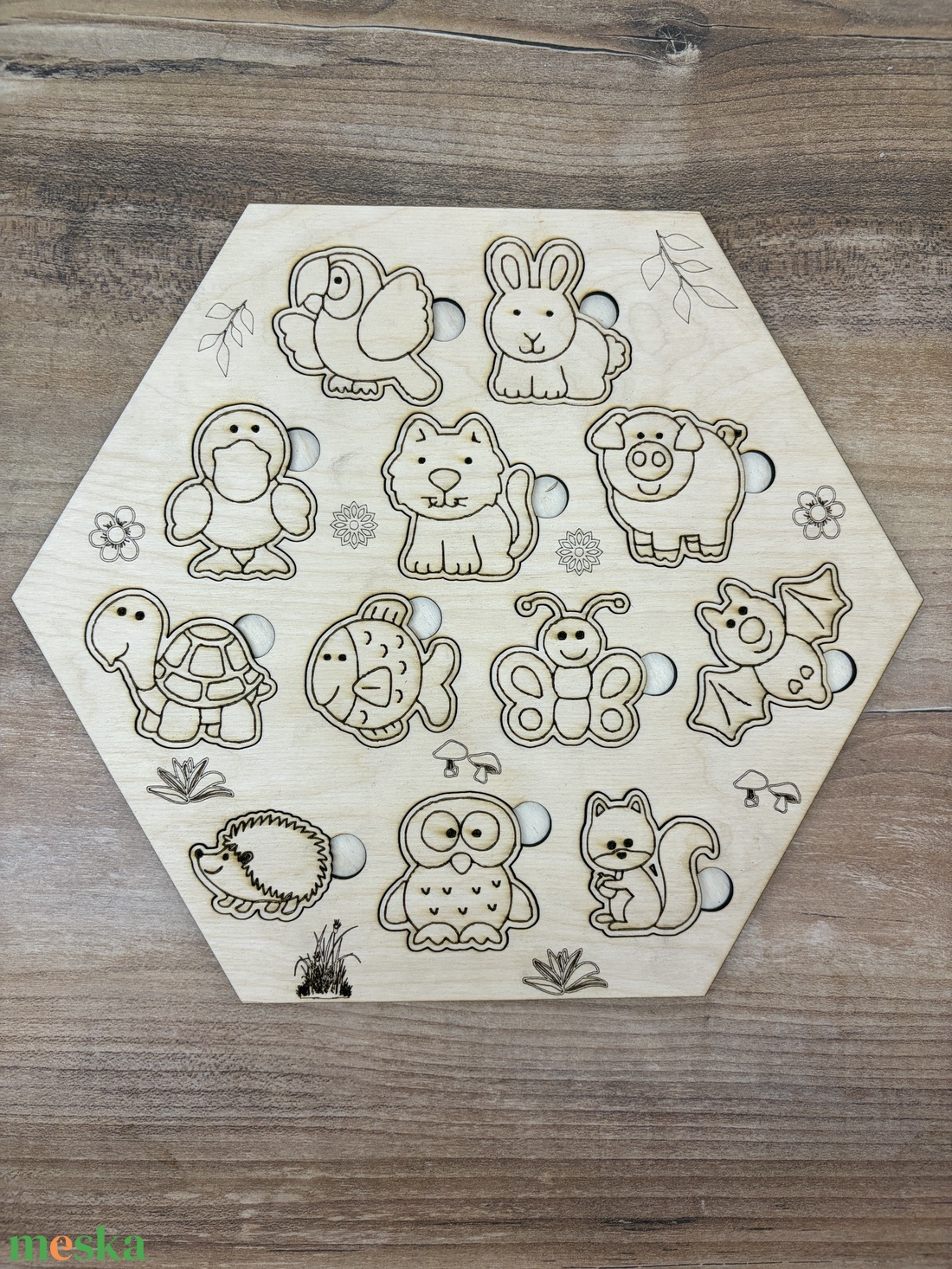 Állatos kirakó gyerekeknek  - játék & sport - puzzle - kirakó, kocka kirakó - Meska.hu