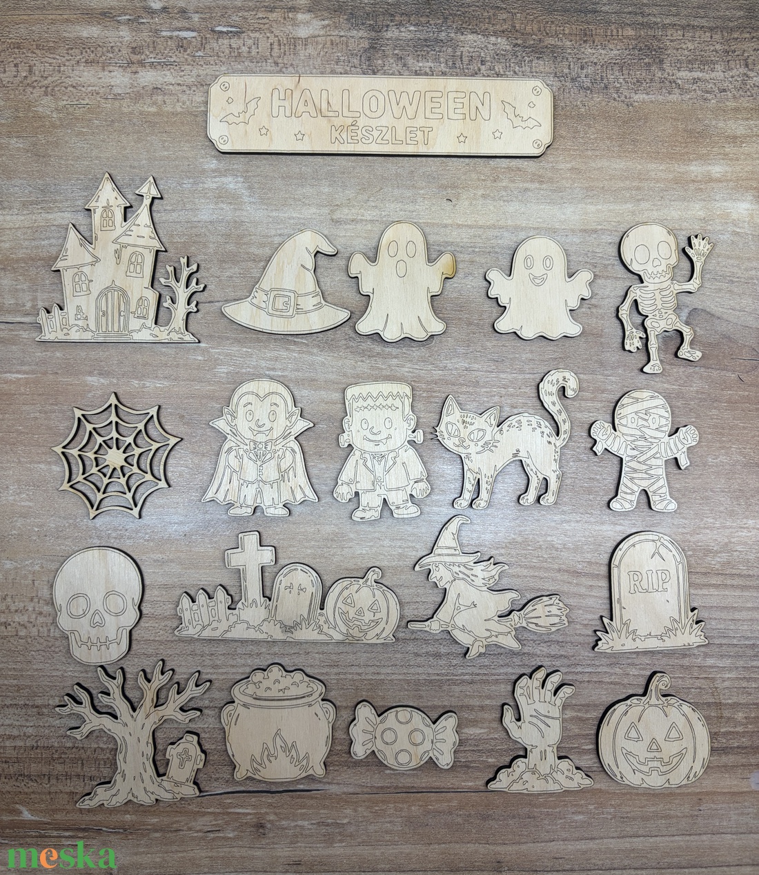 Halloween figurák  - otthon & életmód - dekoráció - halloween - halloweeni ajtódíszek és ablakdíszek - Meska.hu