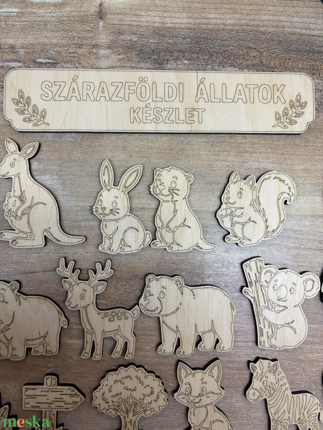 Szárazföldi állatok figurák  - karácsony - karácsonyi lakásdekoráció - ünnepi asztaldekoráció - Meska.hu
