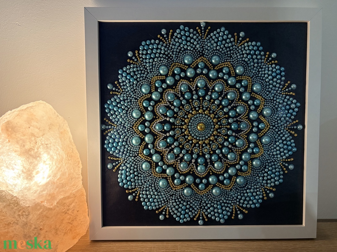 Kék harmónia mandala - otthon & életmód - dekoráció - spiritualitás - mandala - Meska.hu