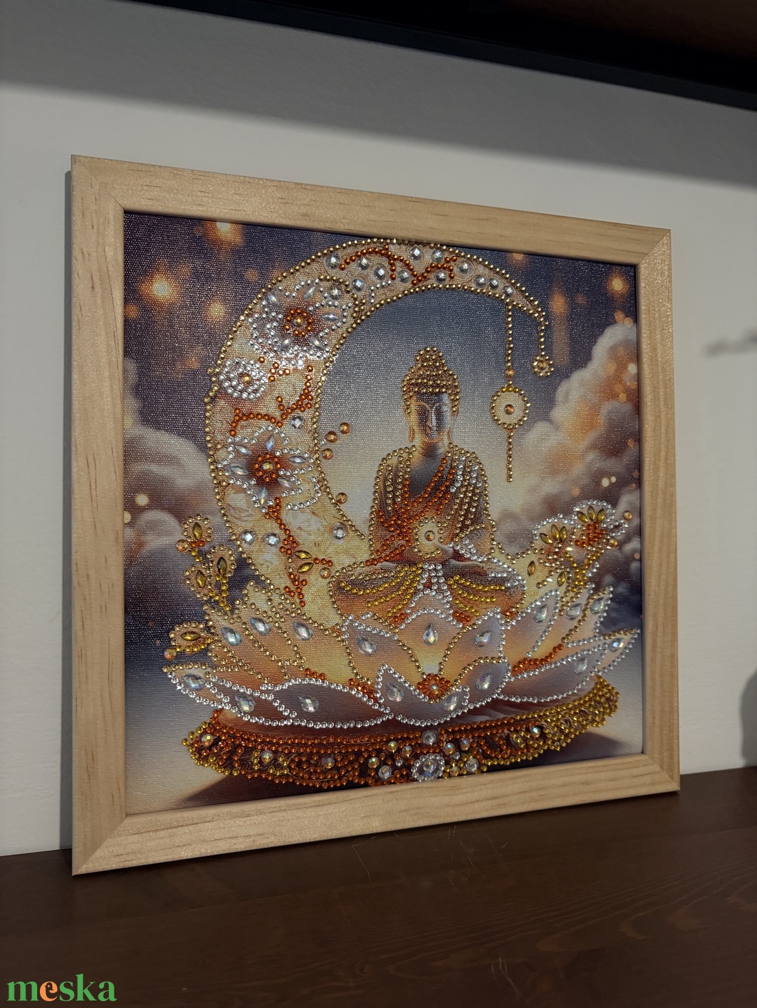 Arany Lótusz Buddha � A Belső Béke Csillogása - otthon & életmód - dekoráció - kép & falikép - vászonkép - Meska.hu