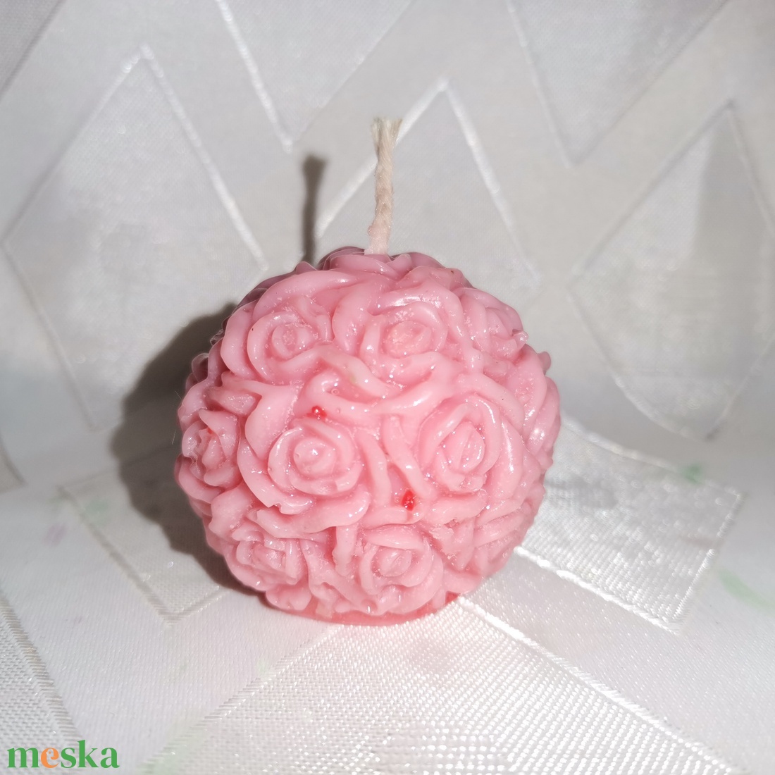 Diszgömb alakú illatos gyertya - karácsony - karácsonyi lakásdekoráció - karácsonyi illatgyertya, mécses - Meska.hu