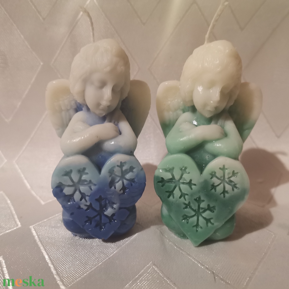 Angyalka alakú illatos karácsonyi gyertya - karácsony - karácsonyi lakásdekoráció - karácsonyi illatgyertya, mécses - Meska.hu