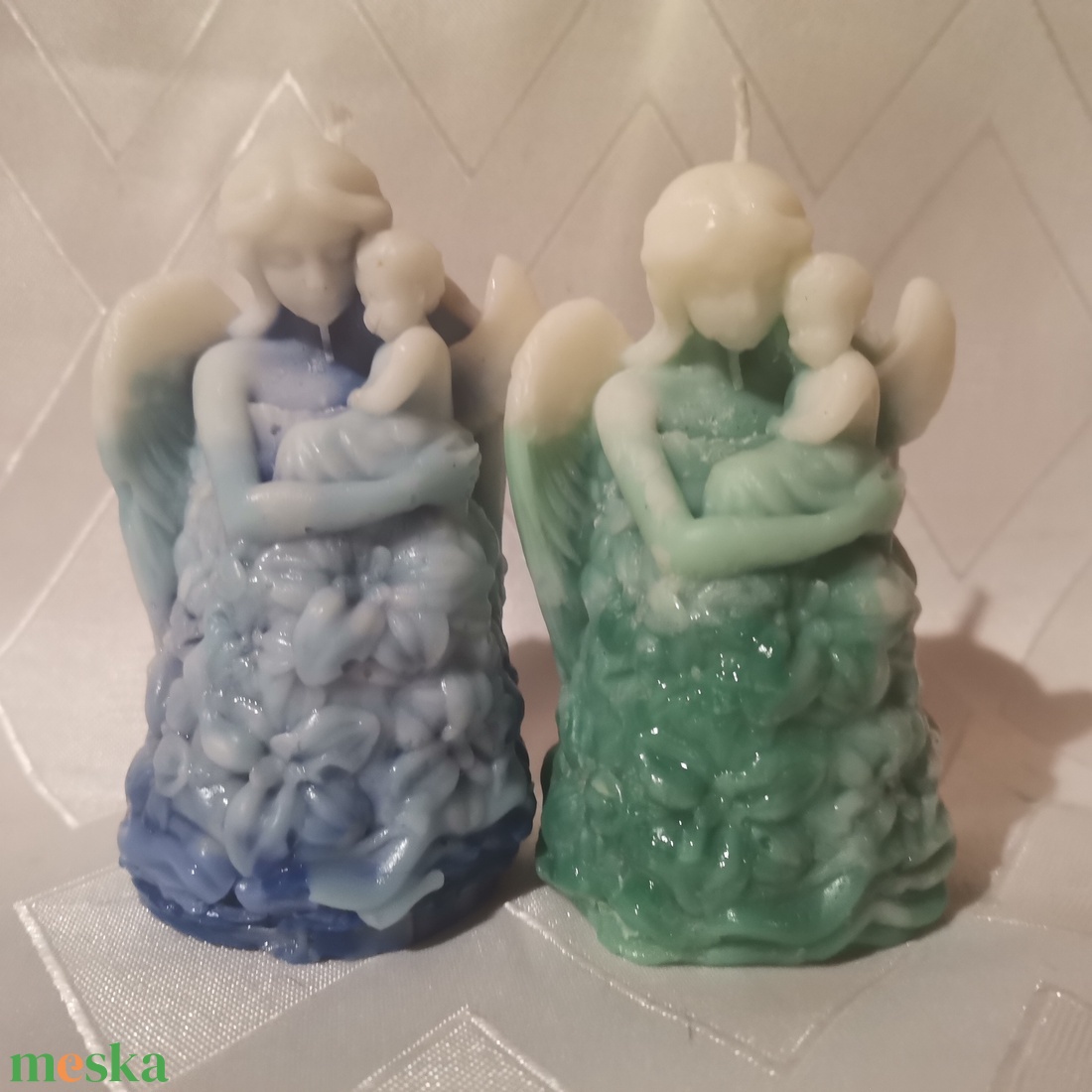 Angyalka alakú illatos karácsonyi gyertya - karácsony - karácsonyi lakásdekoráció - karácsonyi illatgyertya, mécses - Meska.hu