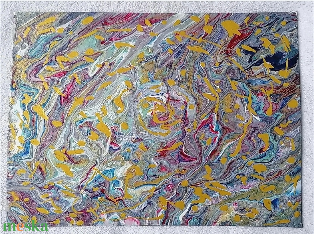 Absztrakt Fluid Art akril festmény - művészet - festmény - akril - Meska.hu Absztrakt Fluid Art akril festmény - művészet - festmény - akril - Meska.hu