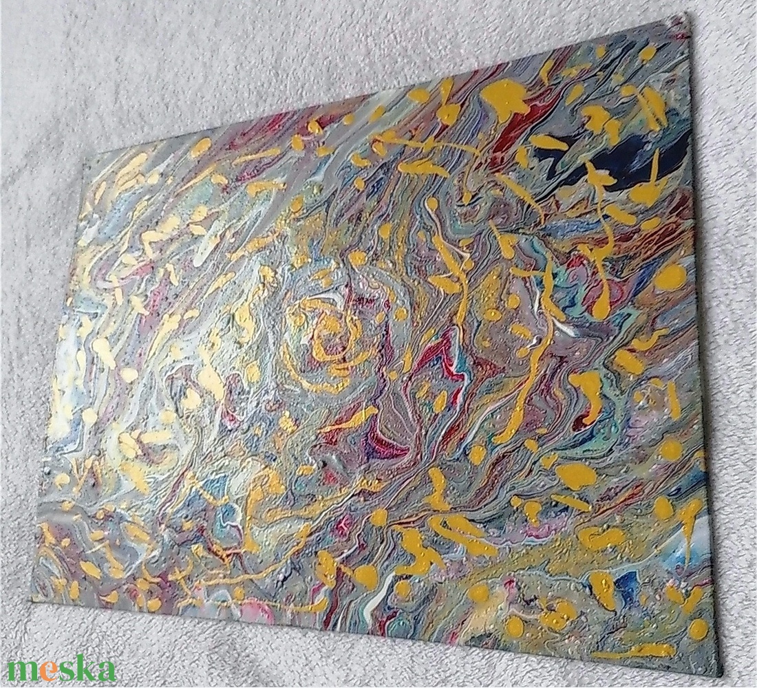 Absztrakt Fluid Art akril festmény - művészet - festmény - akril - Meska.hu Absztrakt Fluid Art akril festmény - művészet - festmény - akril - Meska.hu