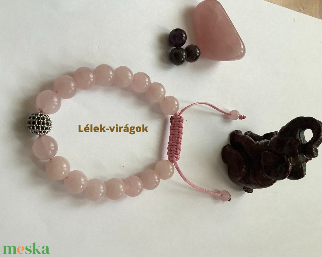 Rózsakvarc karkötő - ékszer - karkötő - gyöngyös karkötő - Meska.hu Rózsakvarc karkötő - ékszer - karkötő - gyöngyös karkötő - Meska.hu