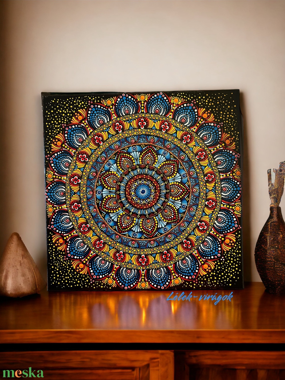 Kék és napsárga mandala - otthon & életmód - dekoráció - spiritualitás - mandala - Meska.hu Kék és napsárga mandala - otthon & életmód - dekoráció - spiritualitás - mandala - Meska.hu