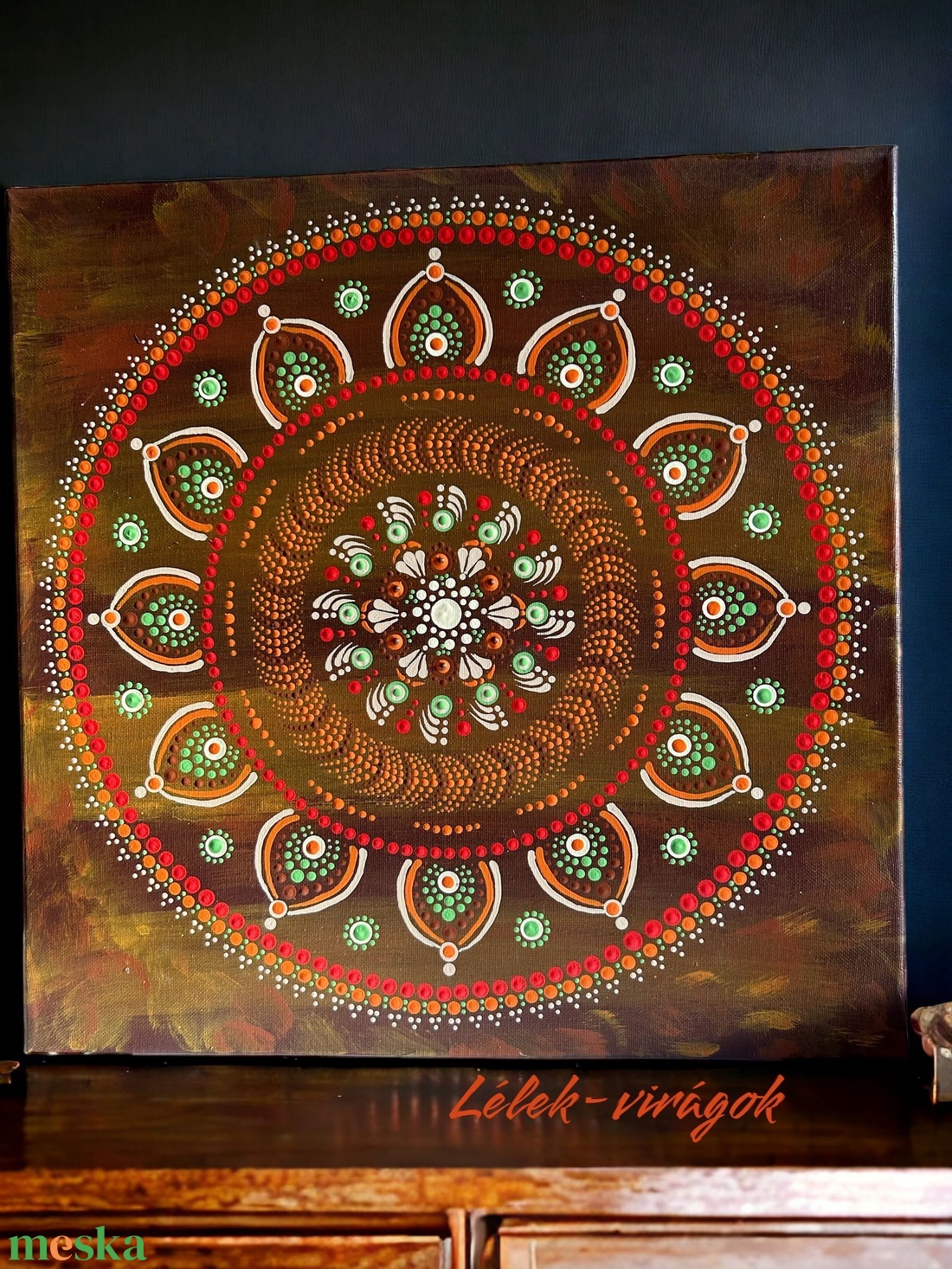 Őszi hangulat mandala - otthon & lakás - dekoráció - spiritualitás - mandala - Meska.hu