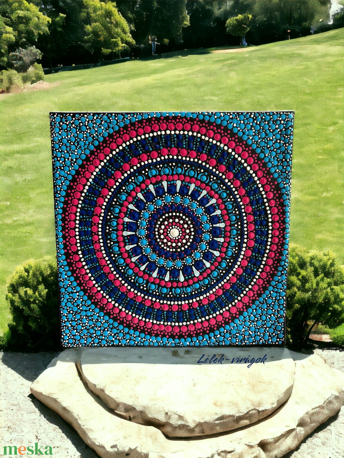 Tengerszem mandala - otthon & életmód - dekoráció - spiritualitás - mandala - Meska.hu