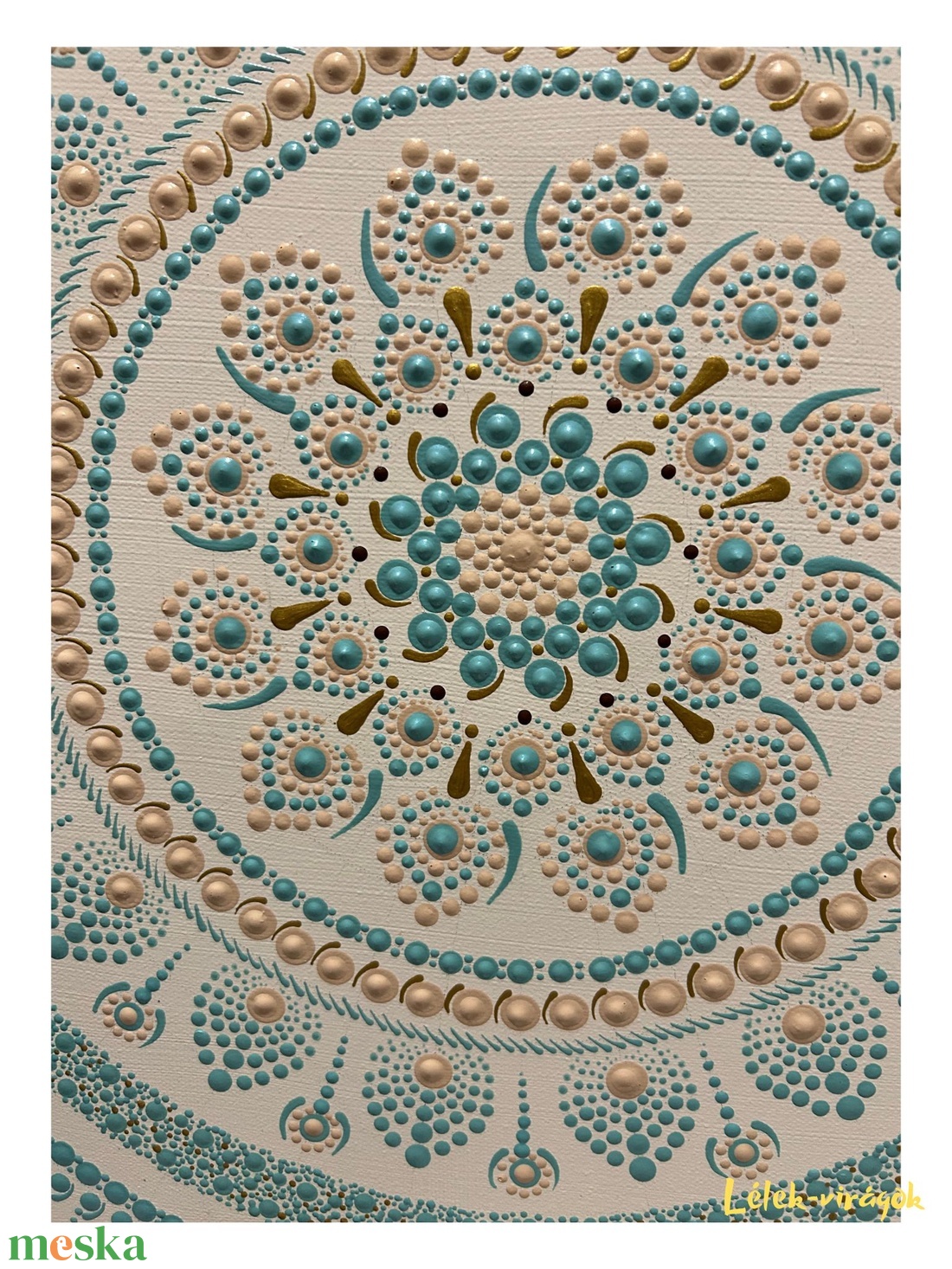 Türkiz és bézs mandala - otthon & életmód - dekoráció - spiritualitás - mandala - Meska.hu Türkiz és bézs mandala - otthon & életmód - dekoráció - spiritualitás - mandala - Meska.hu