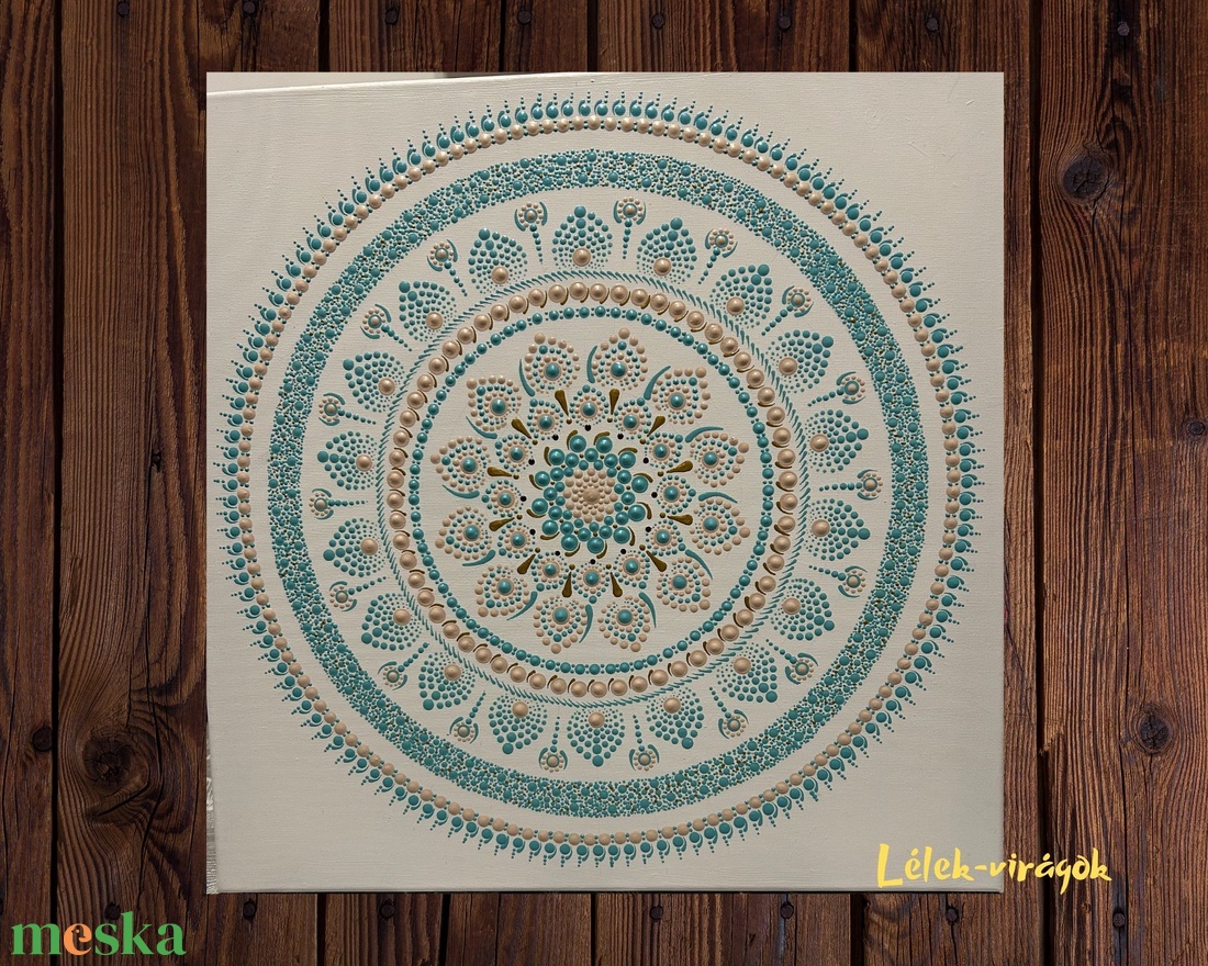 Türkiz és bézs mandala - otthon & életmód - dekoráció - spiritualitás - mandala - Meska.hu Türkiz és bézs mandala - otthon & életmód - dekoráció - spiritualitás - mandala - Meska.hu