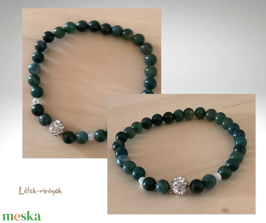 Mohaachát kagylóval ásvány karkötő - ékszer - karkötő - gyöngyös karkötő - Meska.hu Mohaachát kagylóval ásvány karkötő - ékszer - karkötő - gyöngyös karkötő - Meska.hu