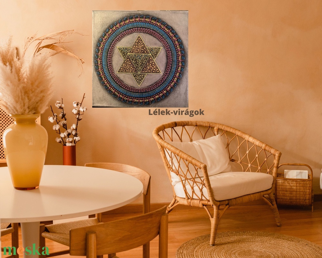 Merkaba mandala - otthon & életmód - dekoráció - spiritualitás - mandala - Meska.hu