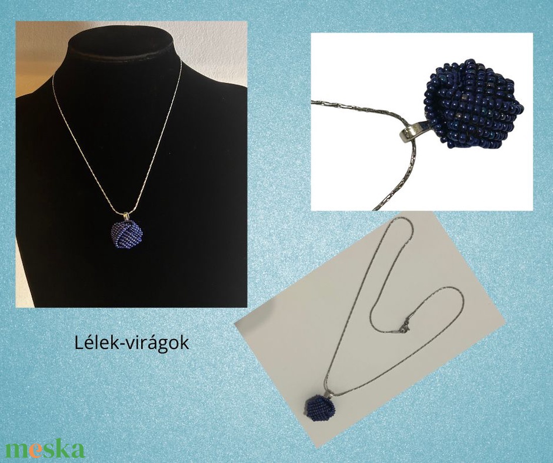 Kék nyaklánc és fülbevaló szett - ékszer - ékszerszett - Meska.hu Kék nyaklánc és fülbevaló szett - ékszer - ékszerszett - Meska.hu