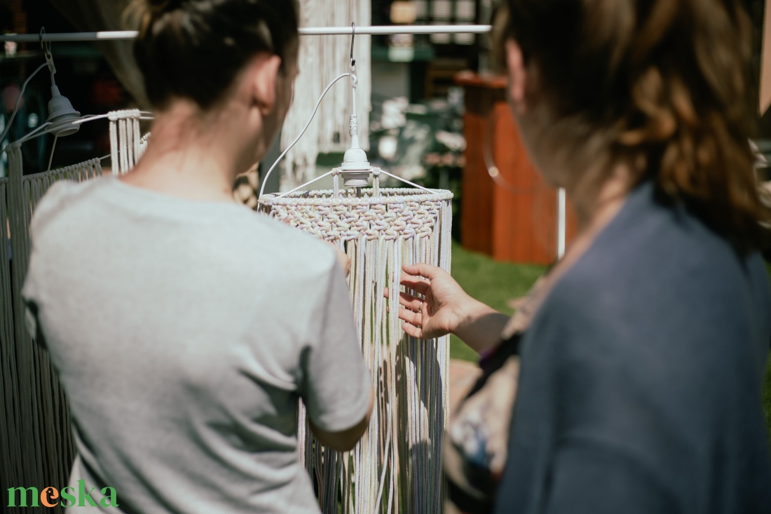 Makramé lámpa workshop ajándékutalvány - diy (csináld magad) - workshop & tanfolyam - Meska.hu