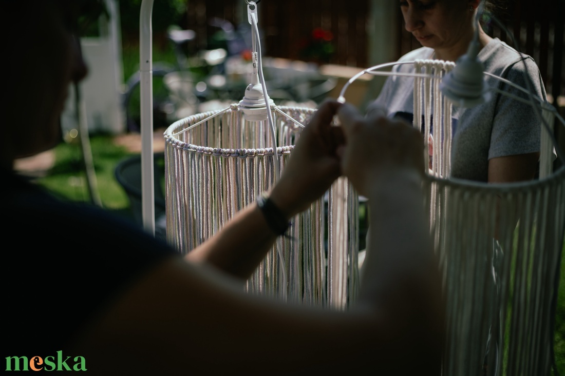 Makramé lámpa workshop ajándékutalvány - diy (csináld magad) - workshop & tanfolyam - Meska.hu