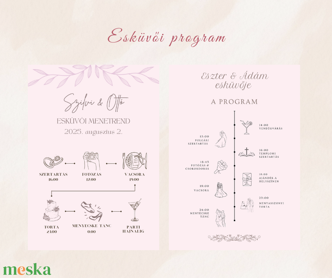 Esküvői programtábla - Digitális - esküvő - dekoráció - tábla & jelzés - Meska.hu Esküvői programtábla - Digitális - esküvő - dekoráció - tábla & jelzés - Meska.hu