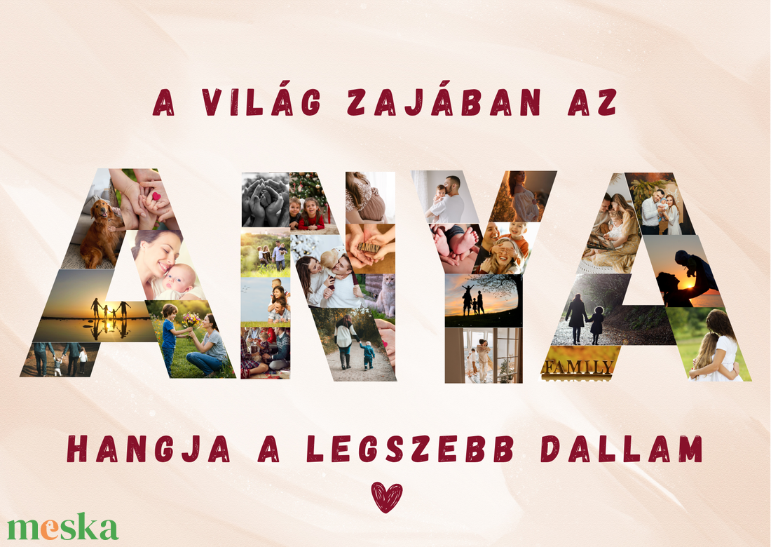 Digitális Anyaposzter - ajándék édesanyáknak - otthon & életmód - dekoráció - kép & falikép - poszter - Meska.hu