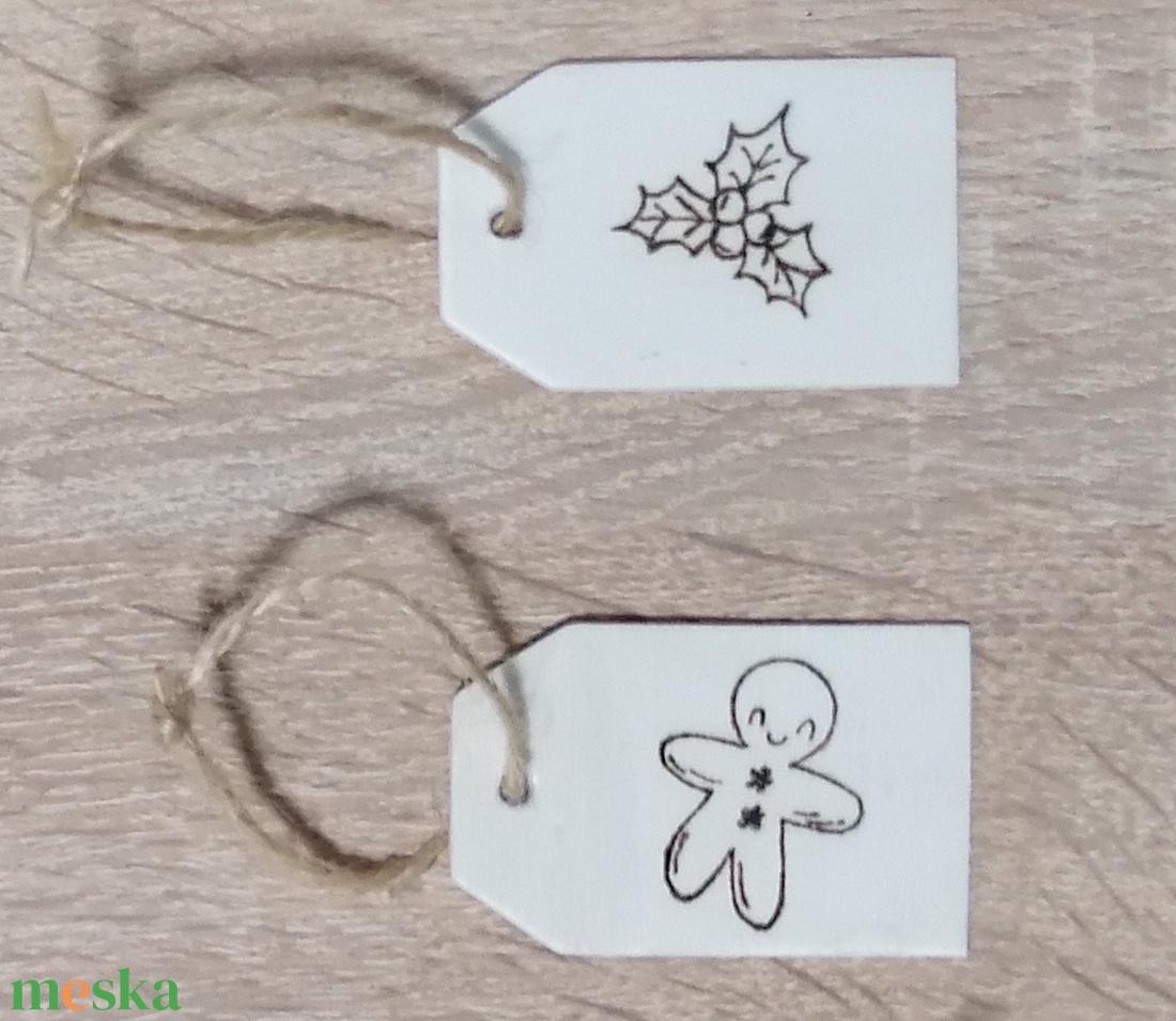 Fa ajándékkísérő kártya  - karácsony - karácsonyi ajándékozás - karácsonyi képeslap, üdvözlőlap, ajándékkísérő - Meska.hu