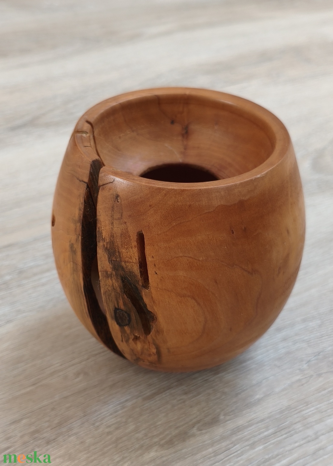 Fa esztergált váza - otthon & életmód - virágdekoráció - virágtartó - váza - Meska.hu