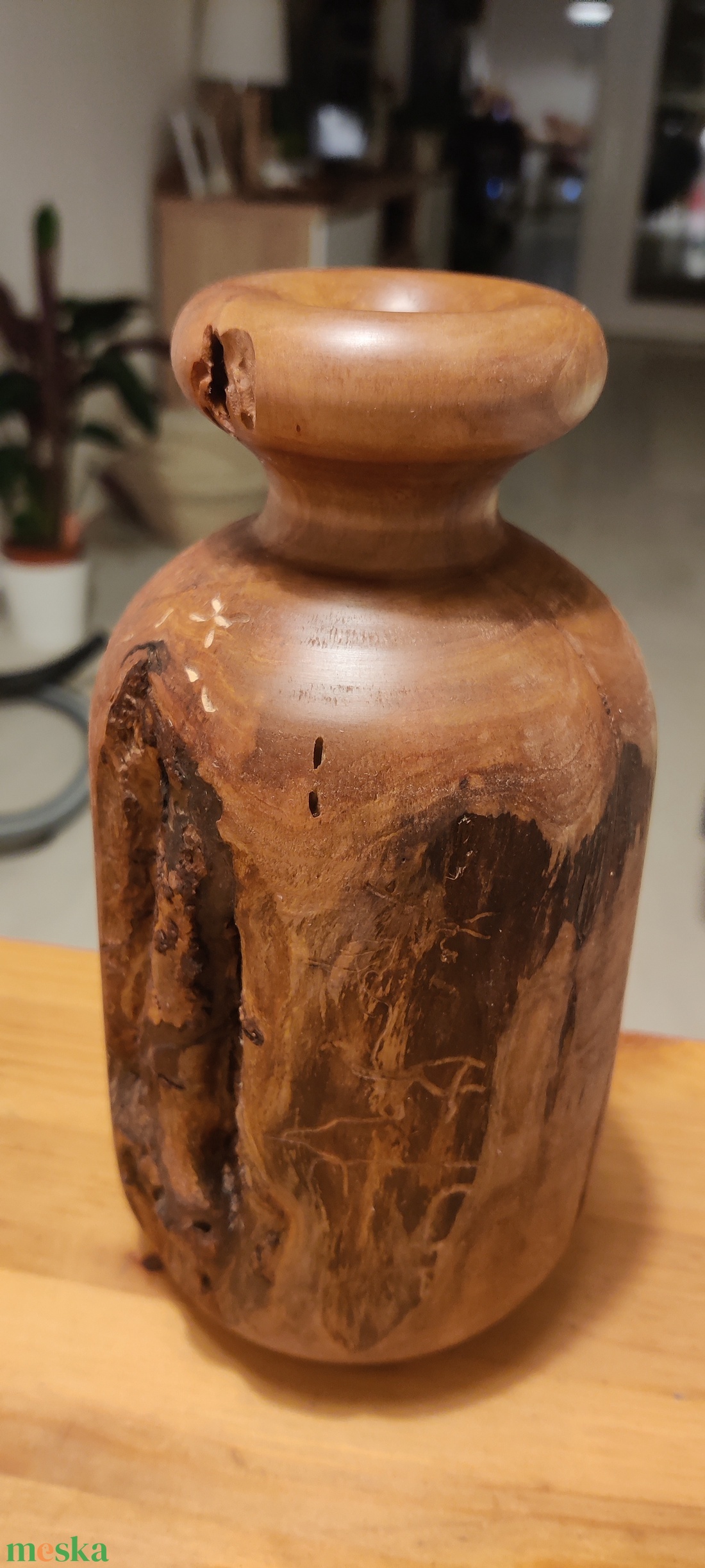 fa váza - otthon & életmód - virágdekoráció - virágtartó - váza - Meska.hu