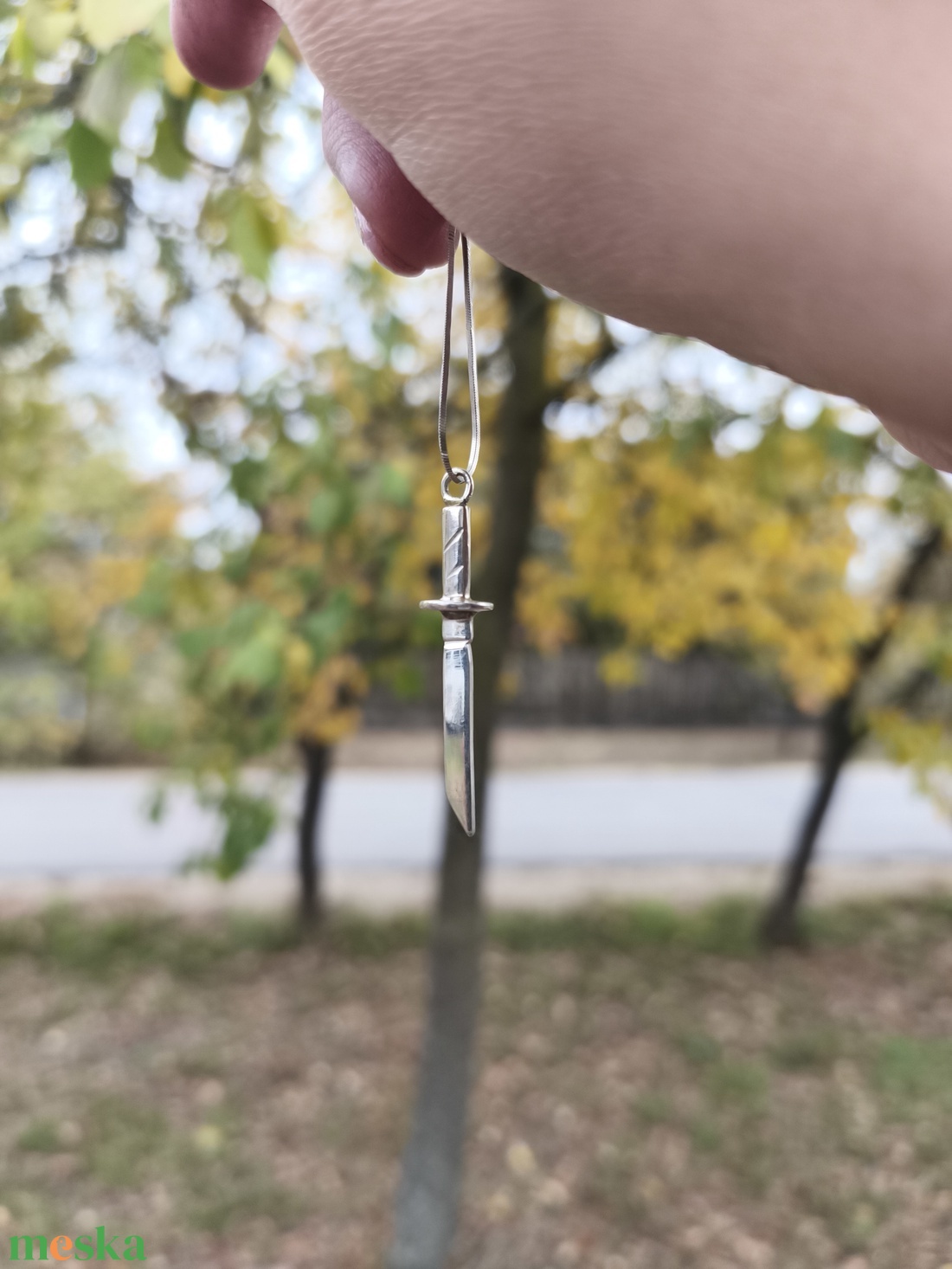 Kard medál ezüstből  - ékszer - ékszerszett - Meska.hu