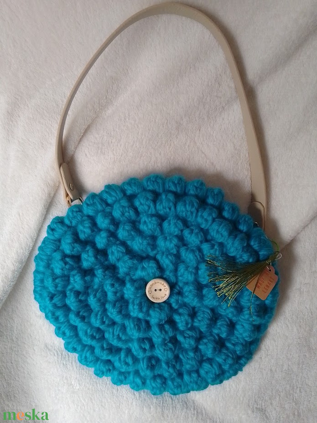 Egyedi horgolt crossbody, válltáska - táska & tok - kézitáska & válltáska - válltáska - Meska.hu