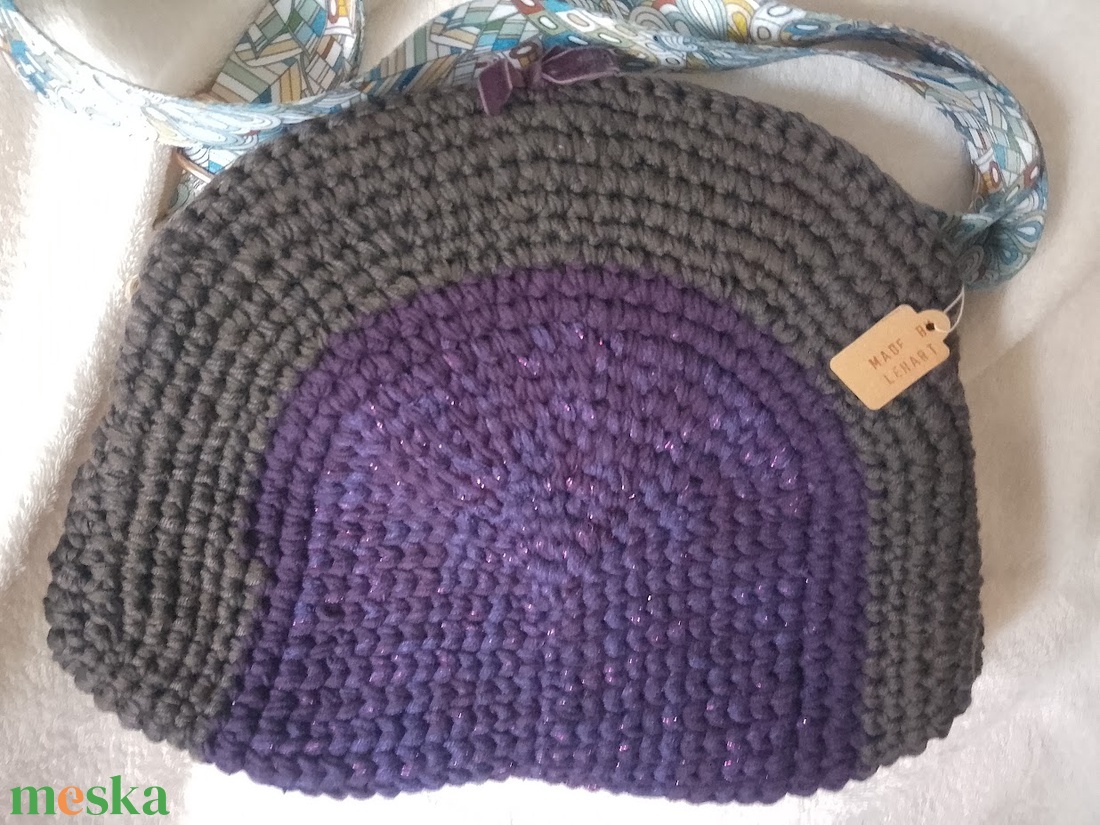 Egyedi horgolt crossbody, válltáska - táska & tok - kézitáska & válltáska - válltáska - Meska.hu
