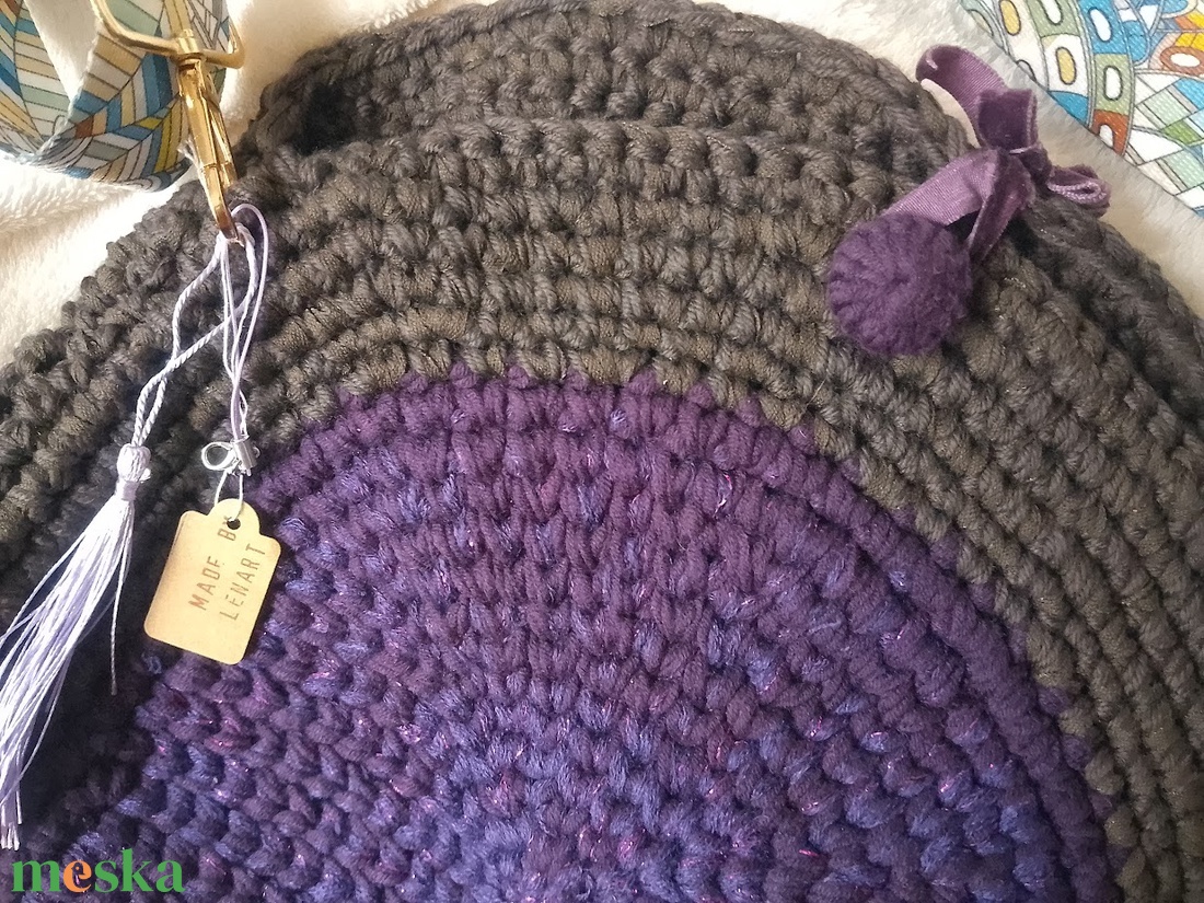 Egyedi horgolt crossbody, válltáska - táska & tok - kézitáska & válltáska - válltáska - Meska.hu