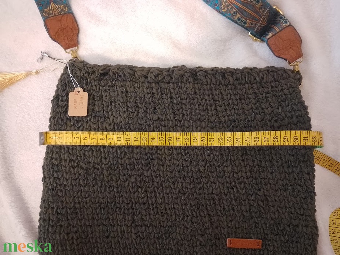 Egyedi horgolt crossbody, válltáska - táska & tok - kézitáska & válltáska - válltáska - Meska.hu