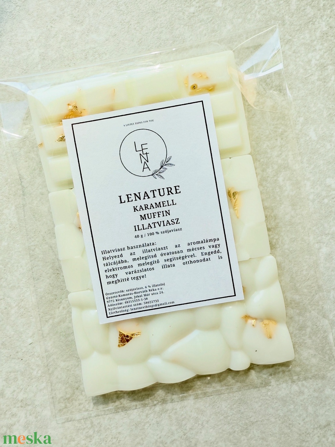 Lenature illatviasz - otthon & életmód - gyertya, illat, aroma - illatviasz - Meska.hu