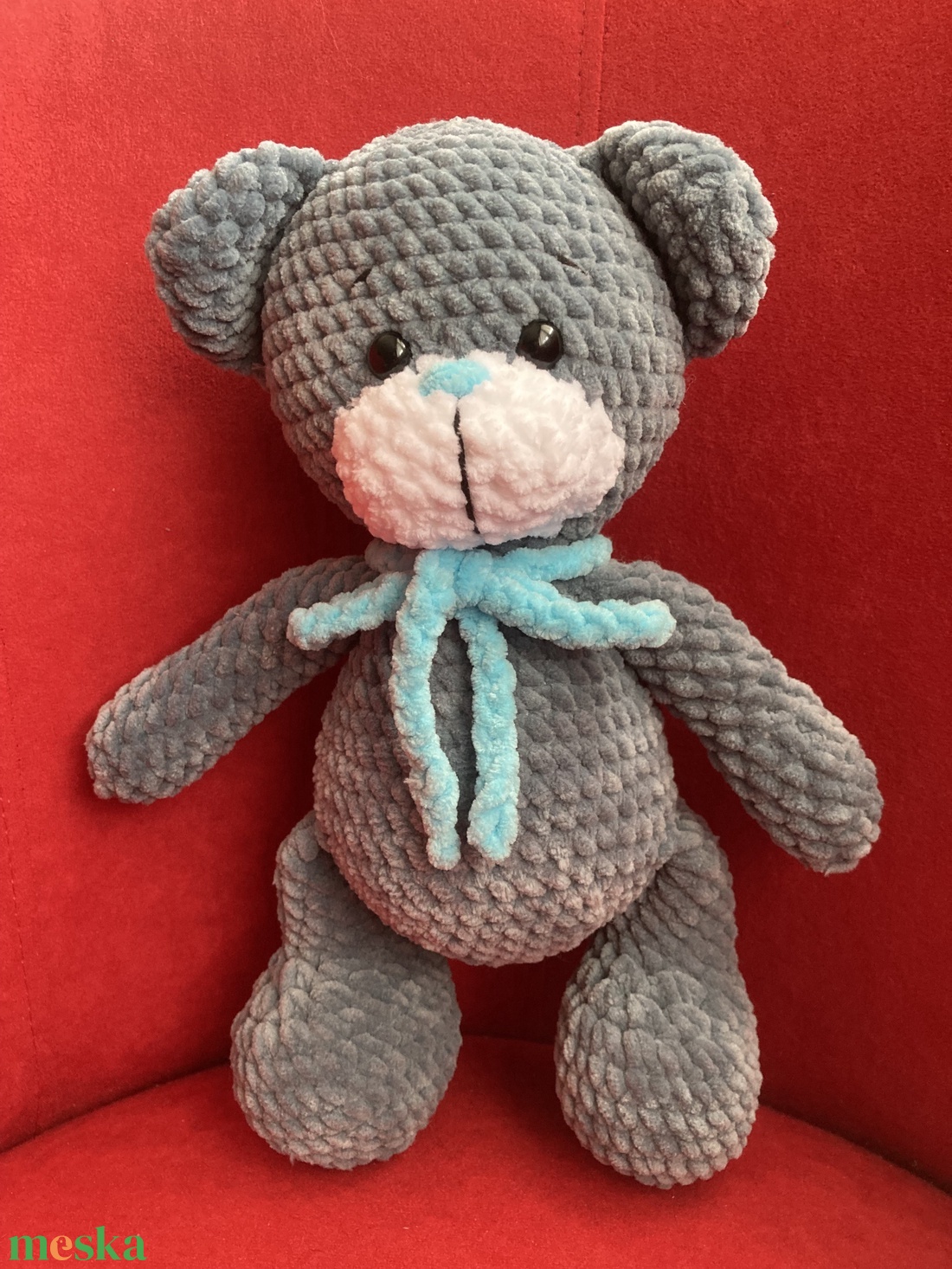 Horgolt amigurumi Barnabás maci - játék & sport - plüssállat & játékfigura - maci - Meska.hu Horgolt amigurumi Barnabás maci - játék & sport - plüssállat & játékfigura - maci - Meska.hu