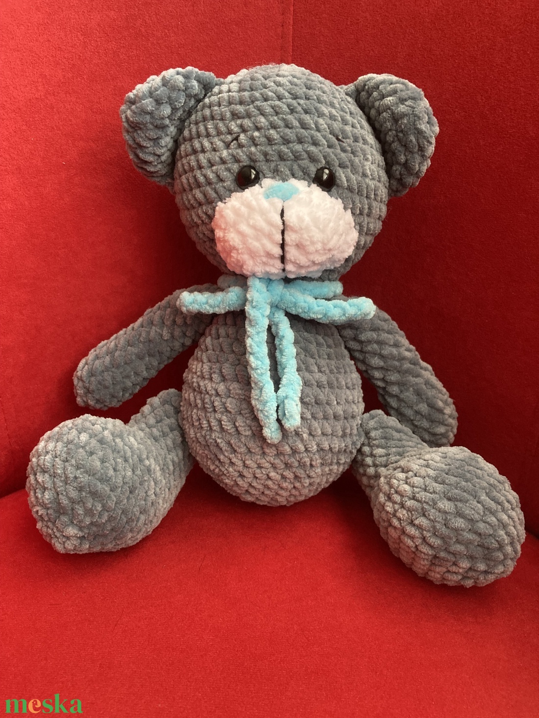 Horgolt amigurumi Barnabás maci - játék & sport - plüssállat & játékfigura - maci - Meska.hu Horgolt amigurumi Barnabás maci - játék & sport - plüssállat & játékfigura - maci - Meska.hu